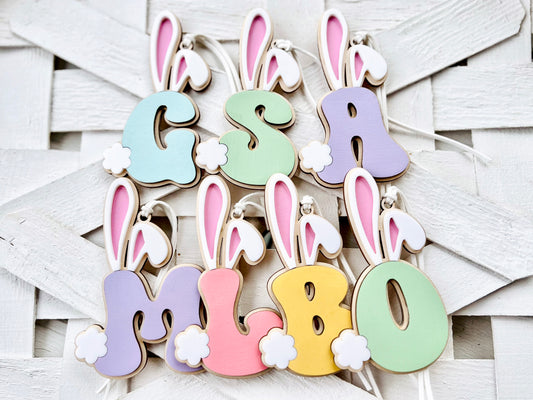 Bunny Initial Tag