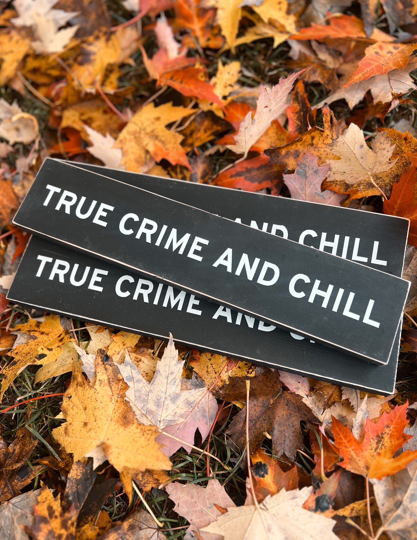 True Crime and Chill Sign